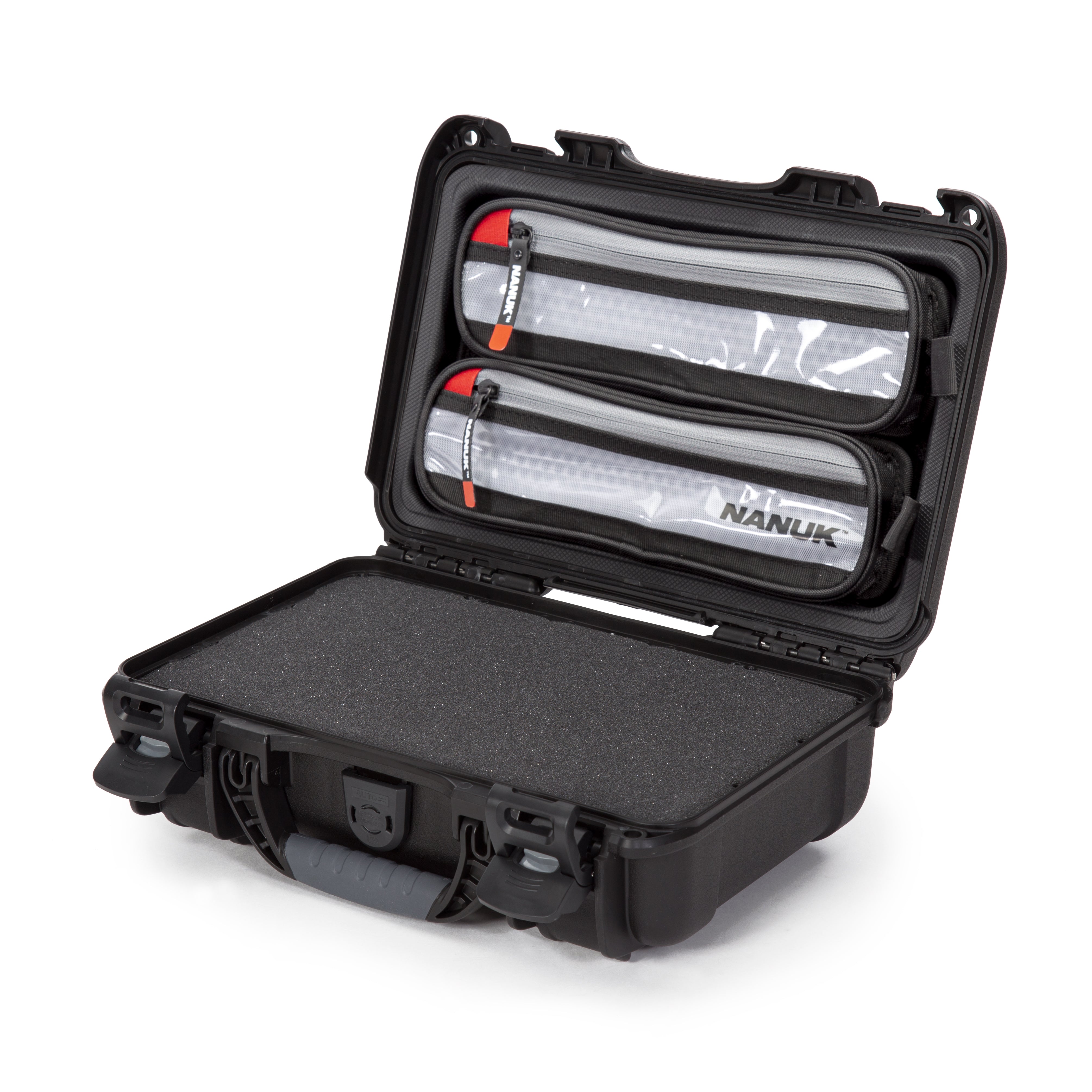 Nanuk 909 with cubed foam and Lid Organizer