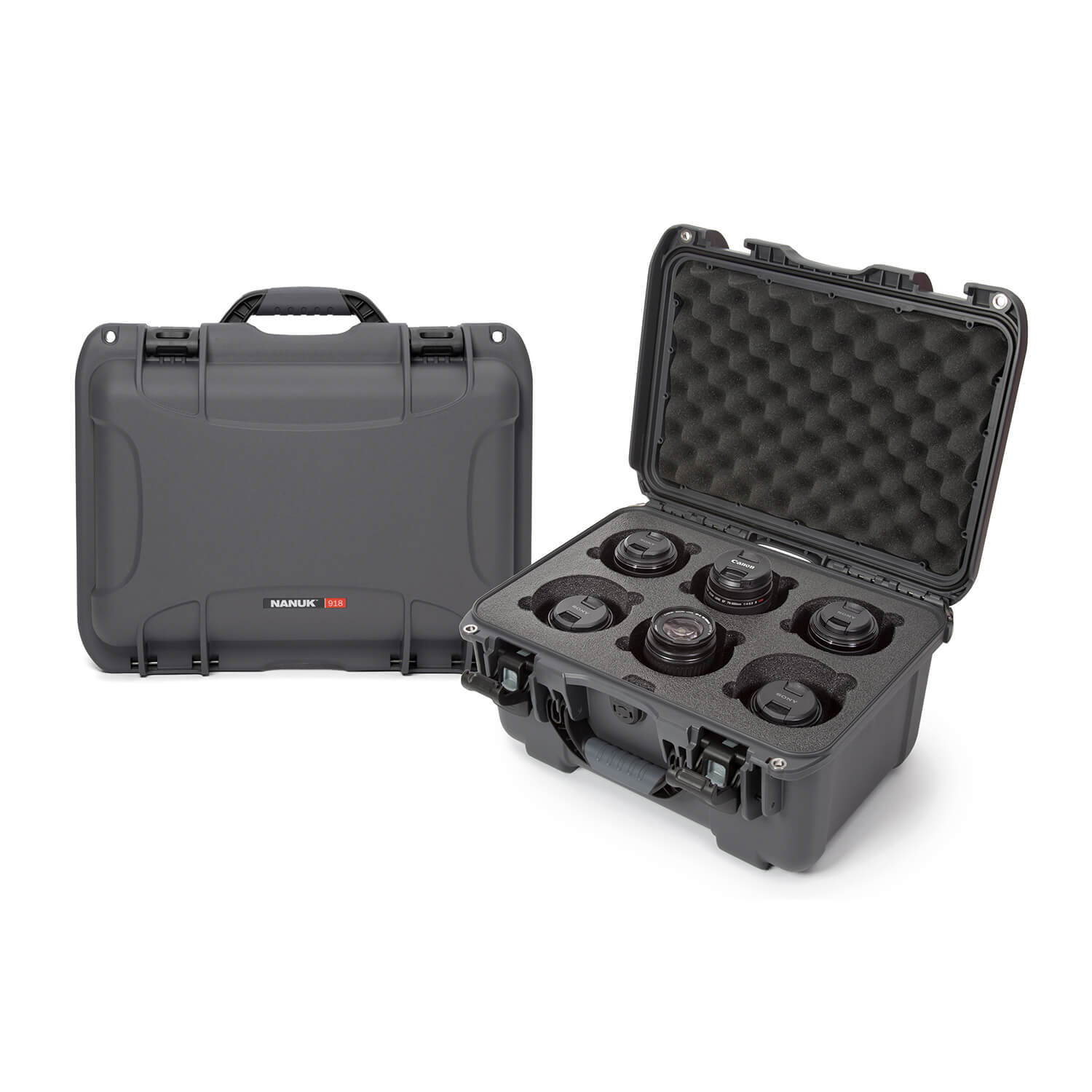 NANUK 918 6-LENS Case-Camera Case-Graphite-NANUK