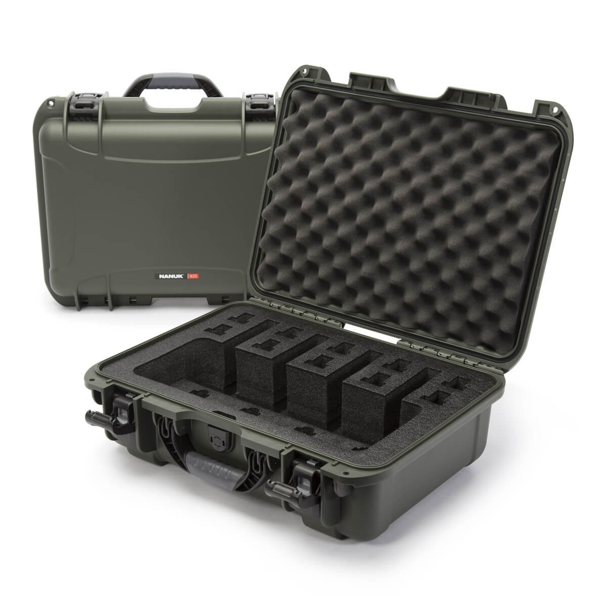 NANUK 925 4 Up Gun Case-Gun Case-Olive-No Accessories-NANUK