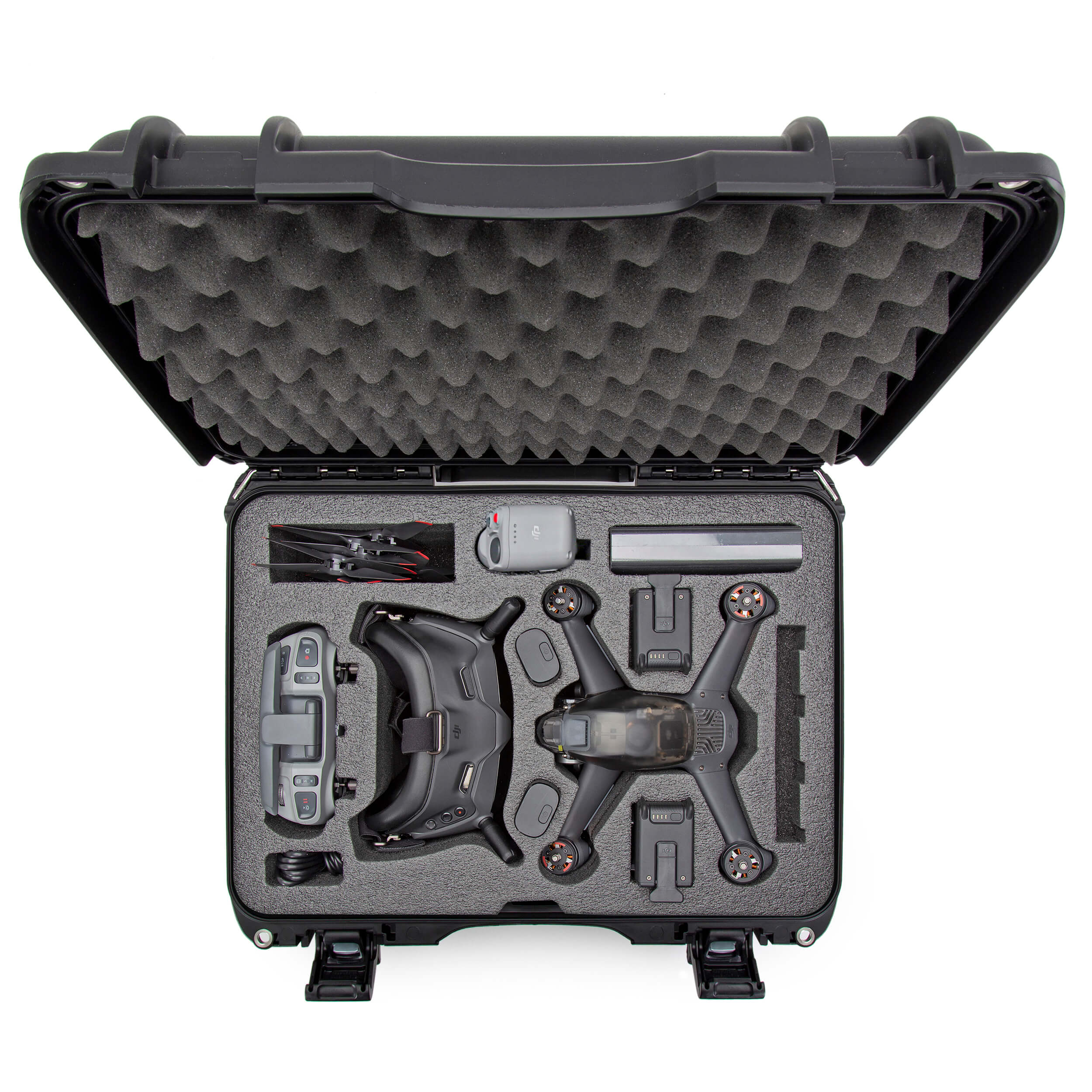 NANUK 925 DJI™ FPV Combo Hard Case Black top view with drone