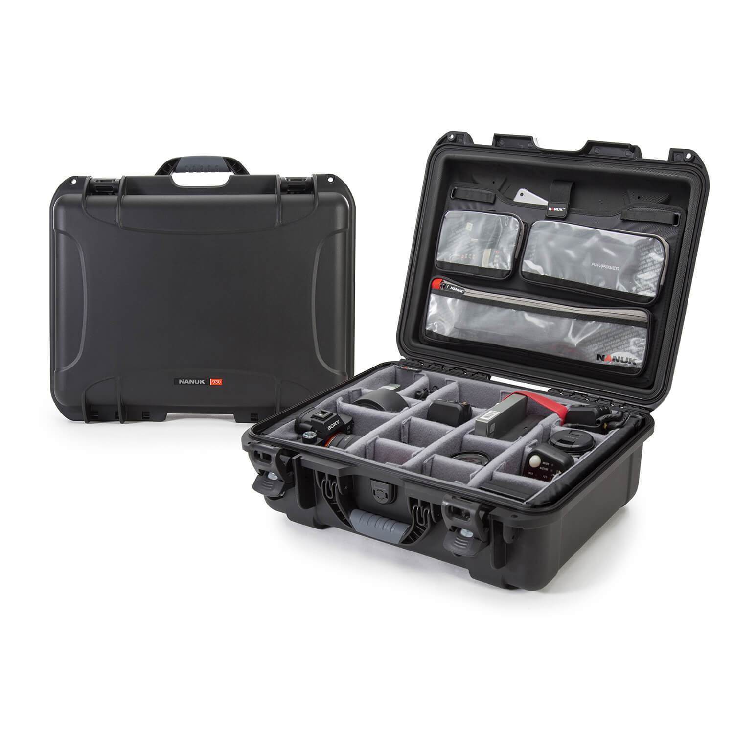 NANUK 930 Pro Photo Kit-Camera Case-Black-NANUK