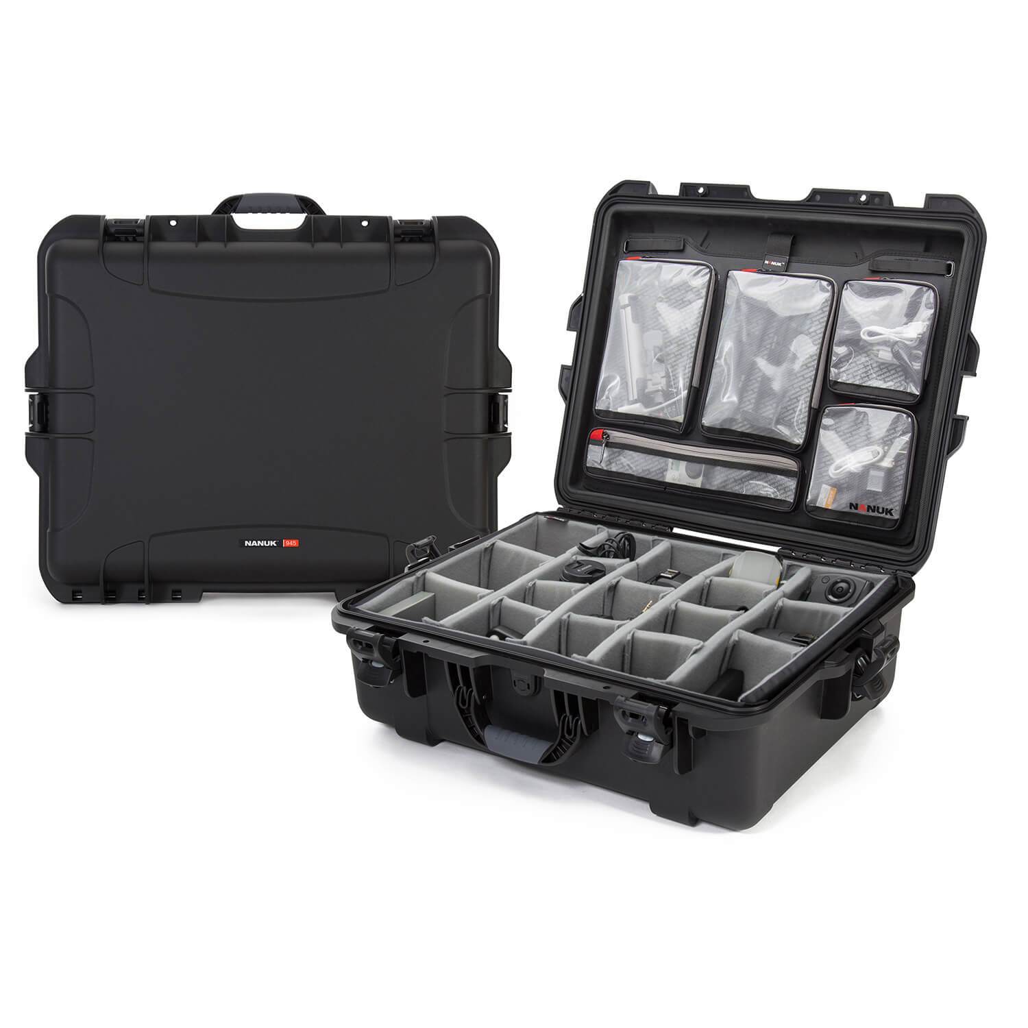 NANUK 945 Pro Photo Kit-Camera Case-Black-NANUK